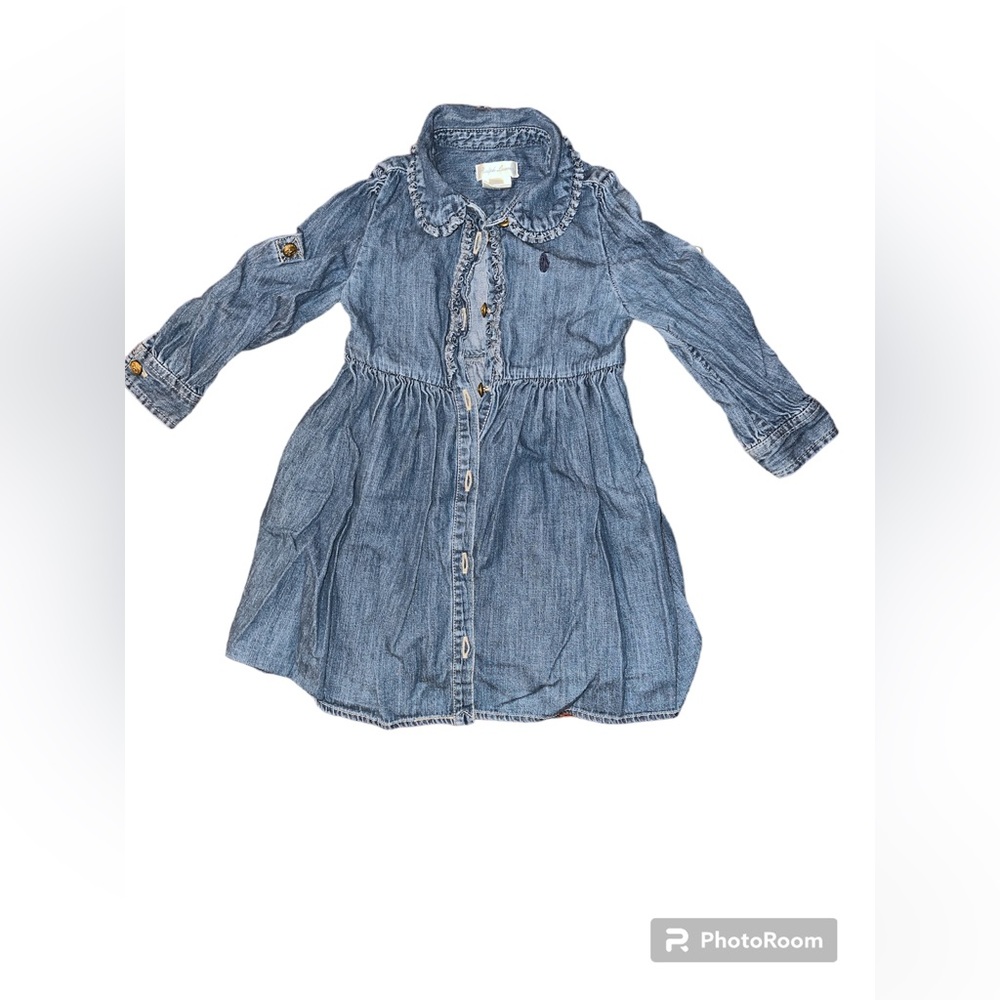 Ralph Lauren Jean Dress, polo, toddler size 24 months